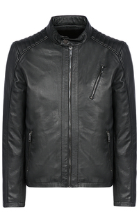 Кожаная куртка на синтепоне Urban Fashion for men