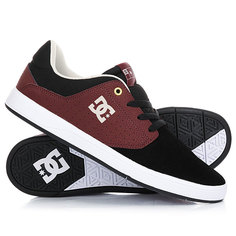 Кеды кроссовки низкие DC Plaza Black/Oxblood