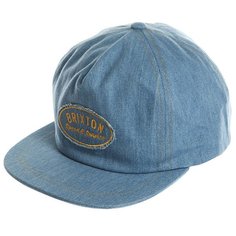 Бейсболка с прямым козырьком Brixton Mags Hp Snapback Light Denim