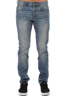 Джинсы узкие Quiksilver Shdrevmidbl34 Pant Blue Wash
