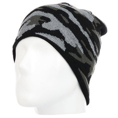 Шапка Quiksilver Knox Beanie Hats Black Grey Camokazi