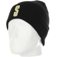 Шапка Stussy Vintage S Cuff Beanie Black