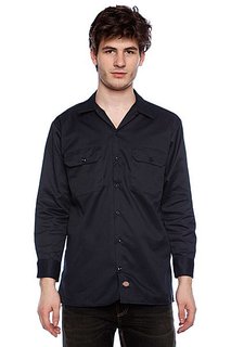 Рубашка Dickies Long Sleeve Work Shirt Dark Navy