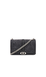 Тисненная сумка через плечо love - Rebecca Minkoff