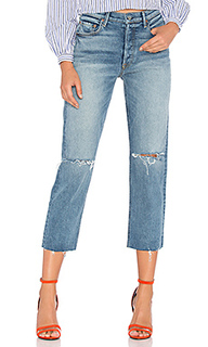 Прямые укороченные джинсы с высокой талией helena - GRLFRND