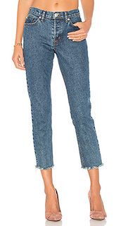 Укороченные джинсы с потрепанным низом riley - Hudson Jeans