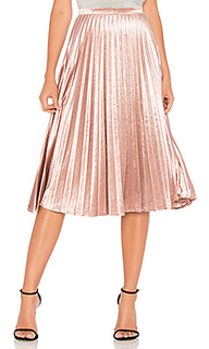 Велюровая плиссированная юбка - Bardot