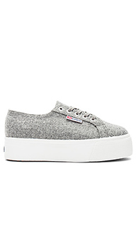 Шерстяные сникерсы на платформе 2790 - Superga