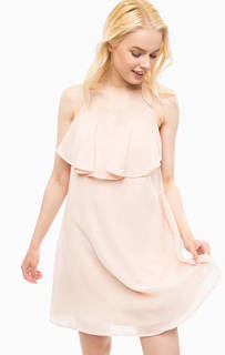 Розовое платье на бретелях Vero Moda