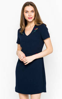 Короткое платье синего цвета Sugarhill Boutique