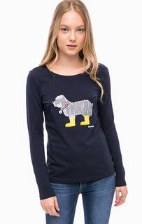 Хлопковая футболка с принтом Barbour