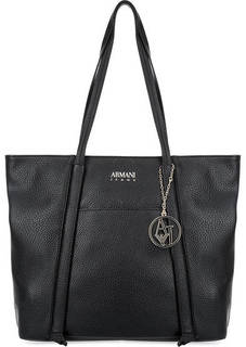 Черная сумка с длинными ручками Armani Jeans