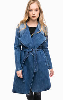 Джинсовый тренчкот с поясом MET