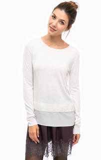 Джемпер с шерстяной вставкой Patrizia Pepe