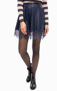 Расклешенная юбка с отделкой кружевом Patrizia Pepe