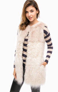 Меховой жилет с карманами Pennyblack