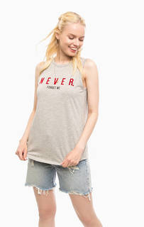 Серый топ с ярким принтом Scotch&Soda