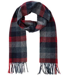 Шерстяной шарф в клетку Barbour