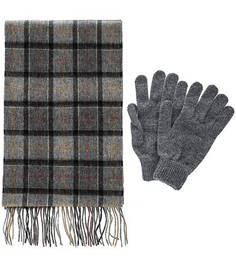 Комплект из шерстяных перчаток и шарфа Barbour