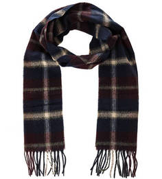 Шерстяной шарф в клетку Barbour