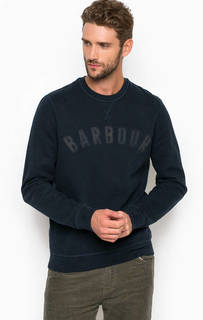Синий хлопковый свитшот Barbour