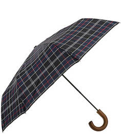 Складной зонт с деревянной ручкой Barbour