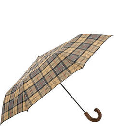Складной зонт с деревянной ручкой Barbour