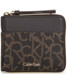 Коричневое портмоне на молнии Calvin Klein Jeans