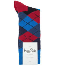 Носки из хлопка в клетку Happy Socks