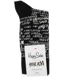 Двухцветные хлопковые носки Happy Socks