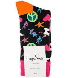 Разноцветные хлопковые носки Happy Socks