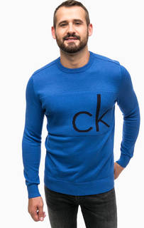 Хлопковый джемпер с логотипом бренда Calvin Klein Jeans