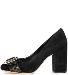 Замшевые туфли на устойчивом каблуке Clarks