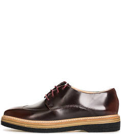 Кожаные полуботинки на небольшой танкетке Clarks