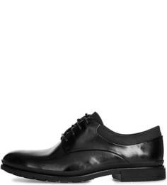 Кожаные туфли с текстильными вставками Clarks