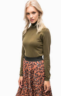 Водолазка цвета хаки из вискозы Ichi