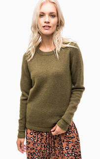 Трикотажный свитер цвета хаки Ichi