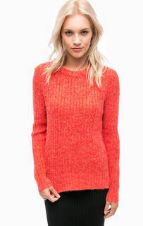 Красный трикотажный свитер Ichi