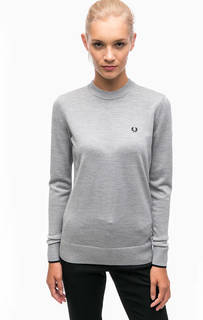 Серый джемпер с длинными рукавами Fred Perry