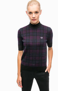 Джемпер в клетку с короткими рукавами Fred Perry