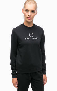 Хлопковый свитшот с вышивкой Fred Perry