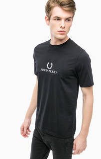 Хлопковая футболка с вышивкой Fred Perry