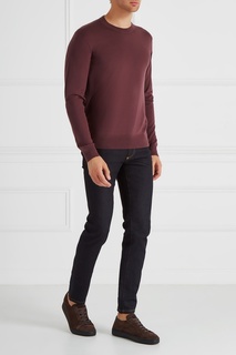 Замшевые кеды Santoni