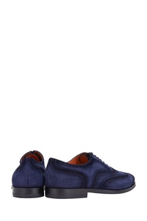 Замшевые броги Santoni