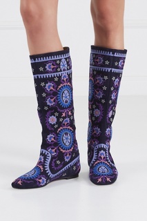 Замшевые сапоги Suzani Boot Flat Aquazzura