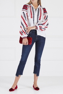 Замшевые балетки Love Tassel Ballet Aquazzura