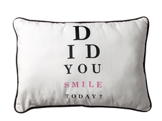 Подушка "Did you smile today" Bloomingville