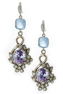 Серьги "Аметист " Beatrici Lux