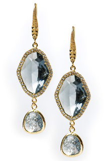 Серьги "Дымчатый кварц" Beatrici Lux