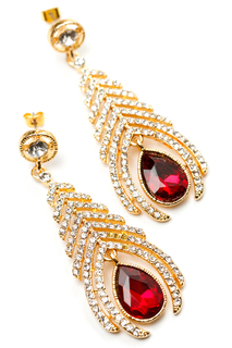 Серьги"Рубин" Beatrici Lux